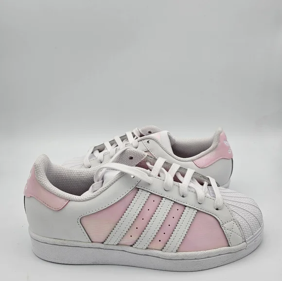 adidas Shoes Adidas Womens Superstar White Clear Pink Size 65